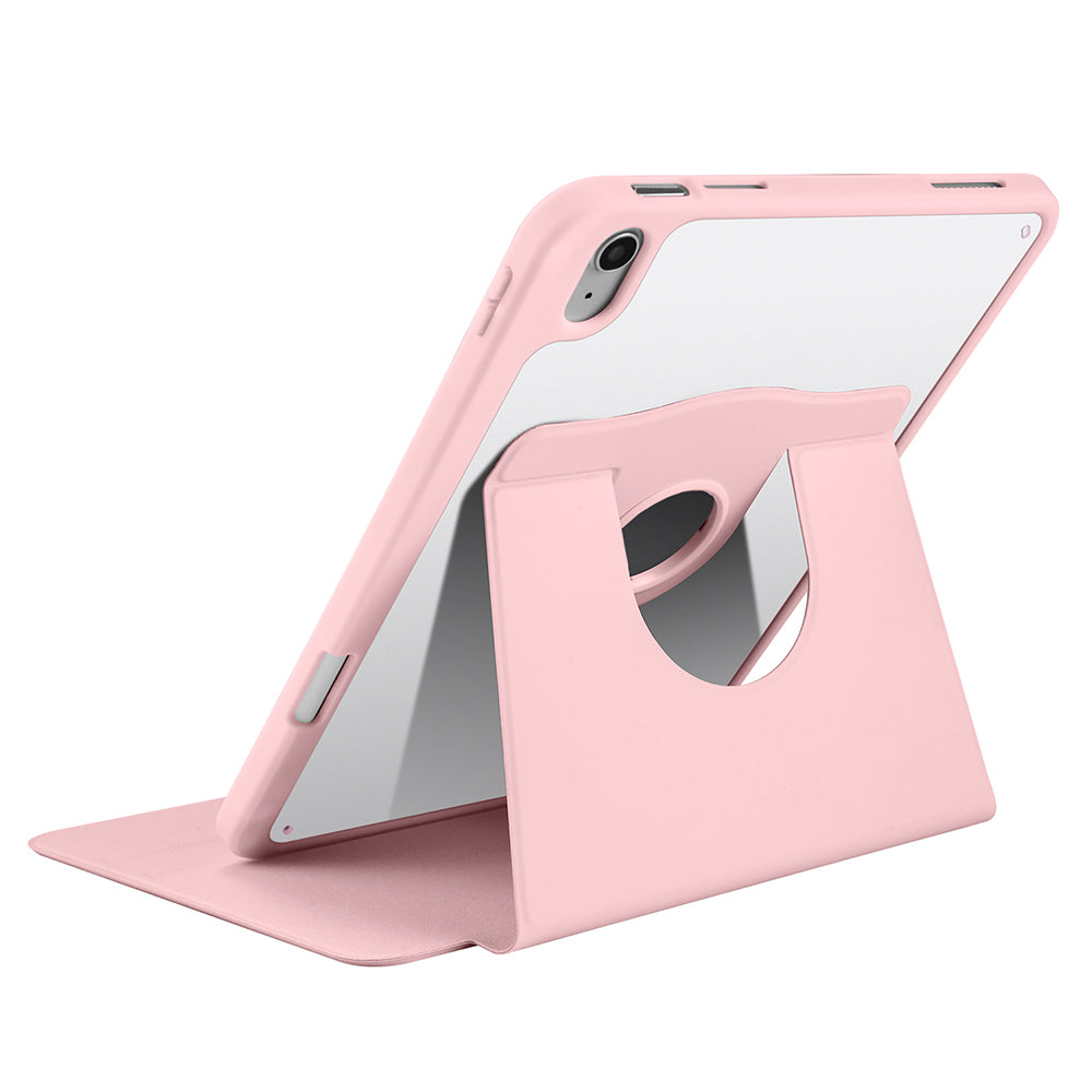 Apple iPad 10.9 2022 (10.Nesil) Kılıf Zore Termik Kalem Bölmeli Dönebilen Standlı Kılıf Mavi