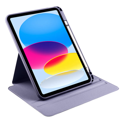 Apple iPad 10.9 2022 (10.Nesil) Kılıf Zore Termik Kalem Bölmeli Dönebilen Standlı Kılıf Lila