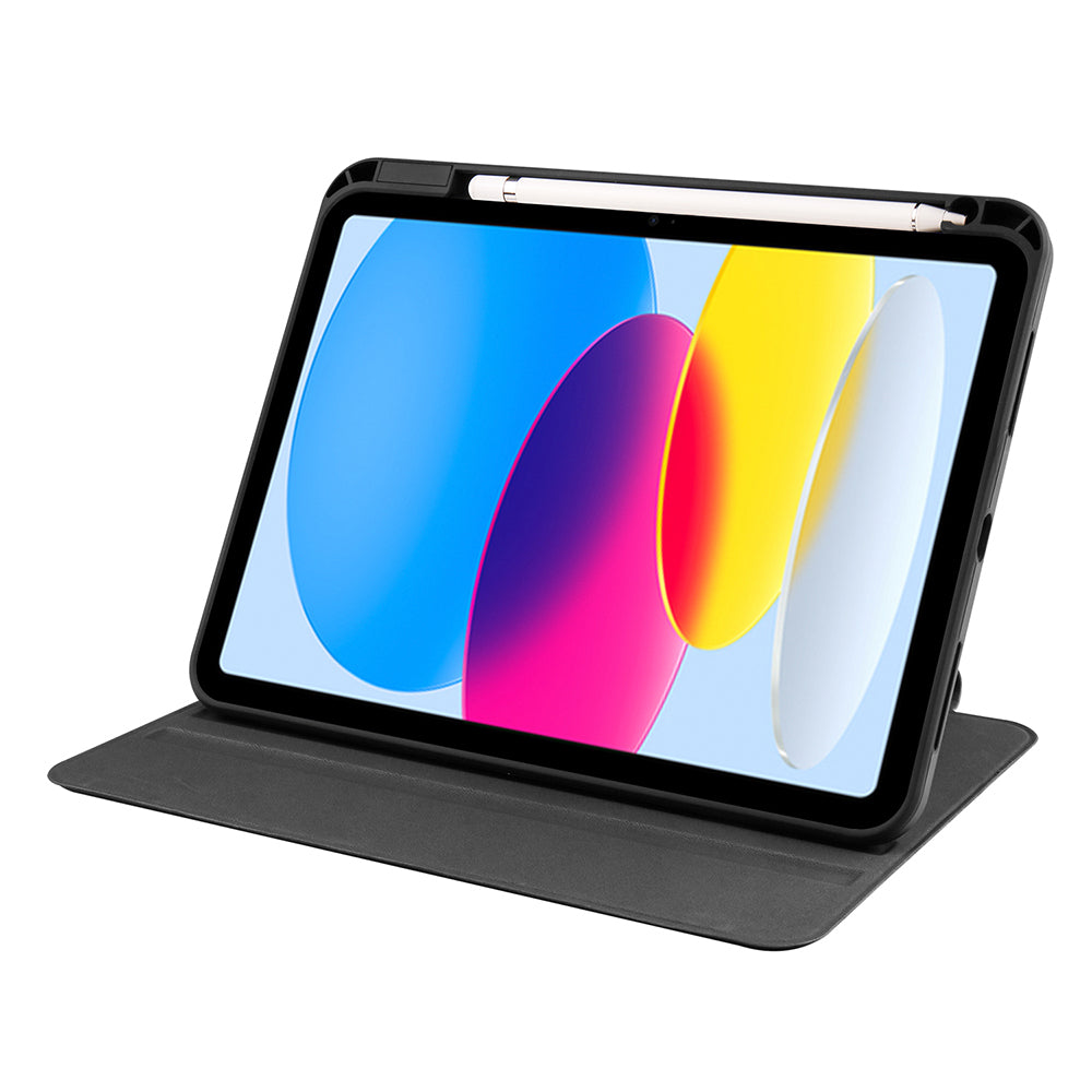 Apple iPad 10.9 2022 (10.Nesil) Kılıf Zore Termik Kalem Bölmeli Dönebilen Standlı Kılıf Mavi