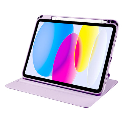 Apple iPad 10.9 2022 (10.Nesil) Kılıf Zore Termik Kalem Bölmeli Dönebilen Standlı Kılıf Mavi