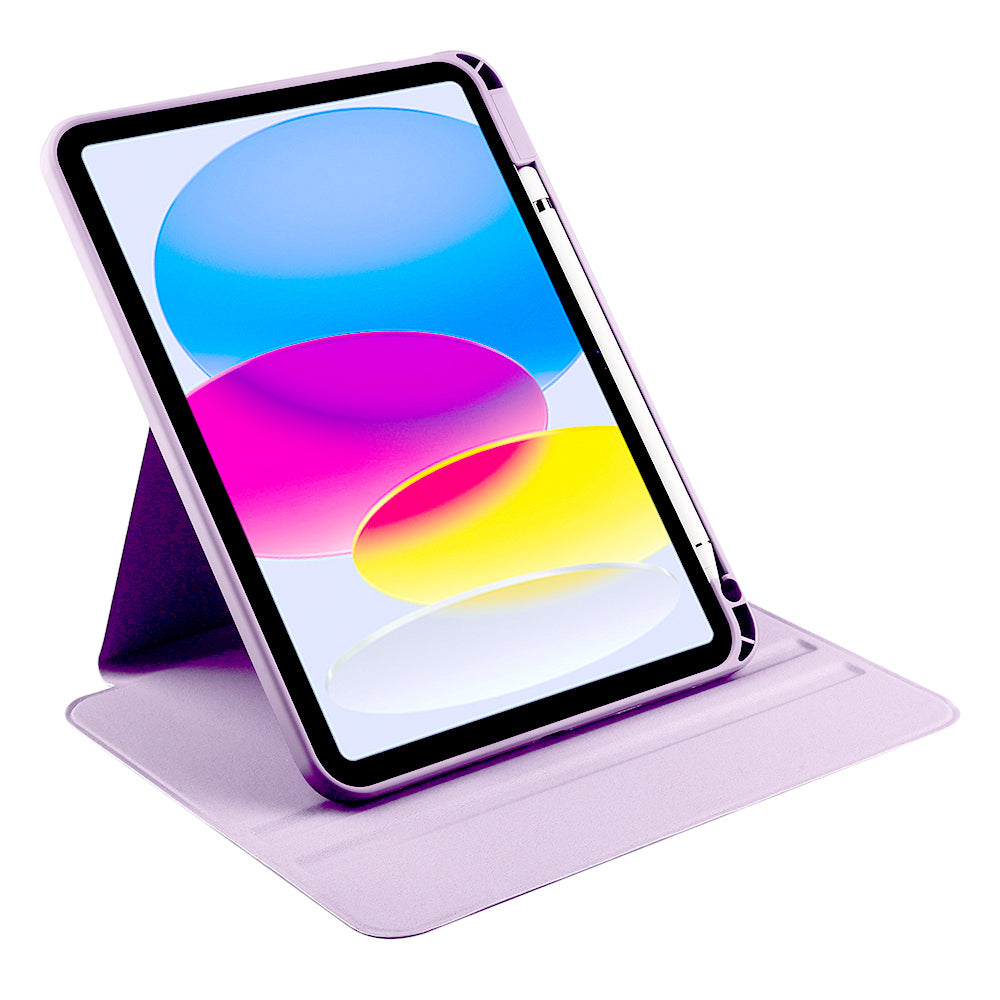 Apple iPad 10.9 2022 (10.Nesil) Kılıf Zore Termik Kalem Bölmeli Dönebilen Standlı Kılıf Mavi