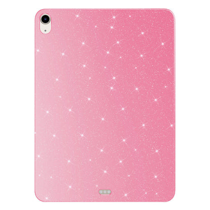 Apple iPad 10.9 2022 (10.Nesil) Simli Parlak Görünümlü Zore Tablet Koton Kılıf Pembe