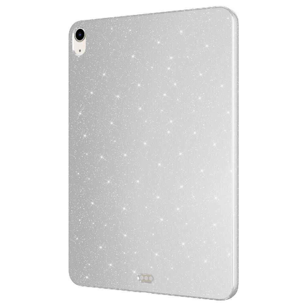 Apple iPad 11.Nesil 2025 Simli Parlak Görünümlü Zore Tablet Koton Kılıf Derin Mor