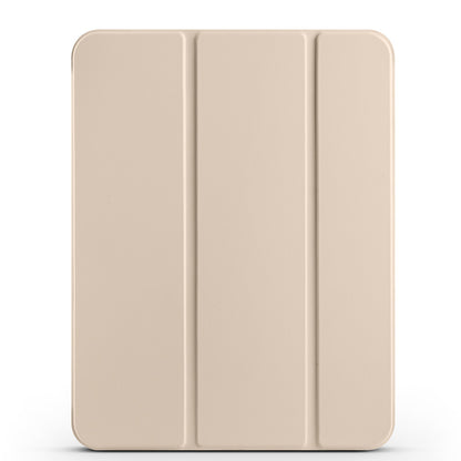 Apple iPad 11.Nesil 2025 Zore Smart Cover Kalem Bölmeli Standlı 1-1 Kılıf Gold