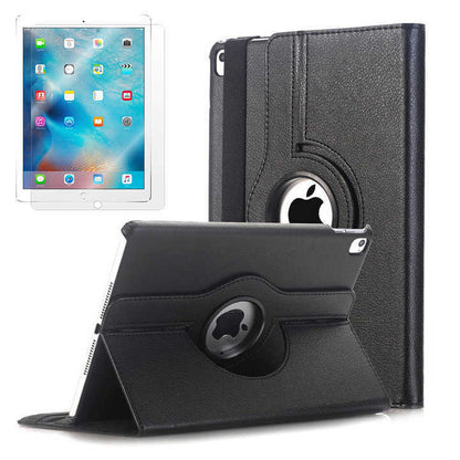 Apple iPad 9.7 2017 (5.Nesil) Zore Dönebilen Standlı Kılıf Siyah