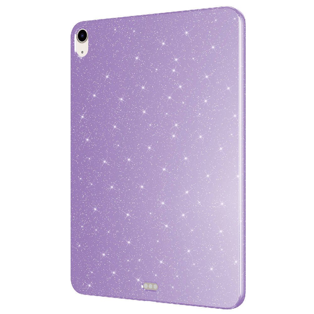 Apple iPad Air 10.9 2020 (4 Nesil) Simli Parlak Görünümlü Zore Tablet Koton Kılıf Lila
