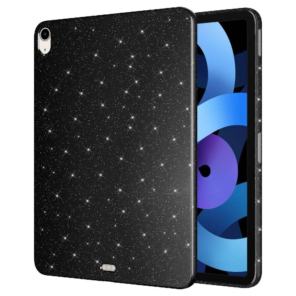 Apple iPad Air 10.9 2020 (4 Nesil) Simli Parlak Görünümlü Zore Tablet Koton Kılıf Lila