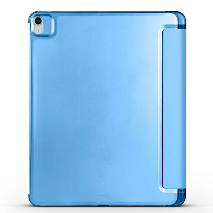 Apple iPad Air 10.9 2020 (4.Nesil) Zore Smart Cover Kalem Bölmeli Standlı 1-1 Kılıf Pembe Koyu
