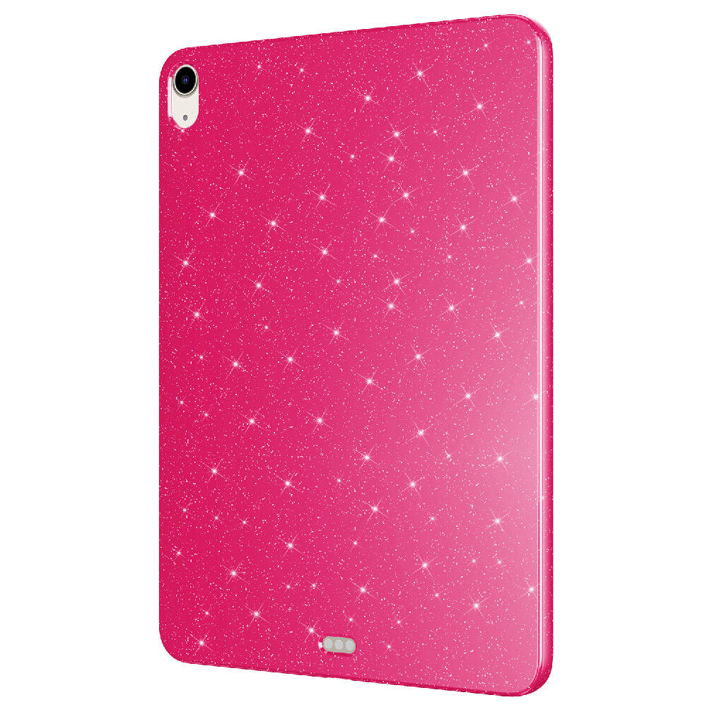 Apple iPad Air 10.9 2022 (5 Nesil) Simli Parlak Görünümlü Zore Tablet Koton Kılıf Lila