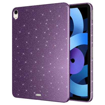 Apple iPad Air 10.9 2022 (5 Nesil) Simli Parlak Görünümlü Zore Tablet Koton Kılıf Pembe Koyu