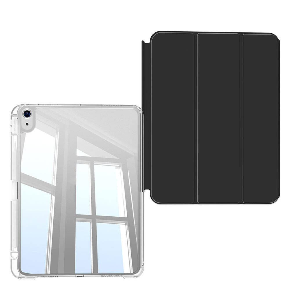 Apple iPad Air 11 2024 Kılıf Magnetik Ayrılabilen Airbagli Zore Sliding Tablet Kılıfı Lavender