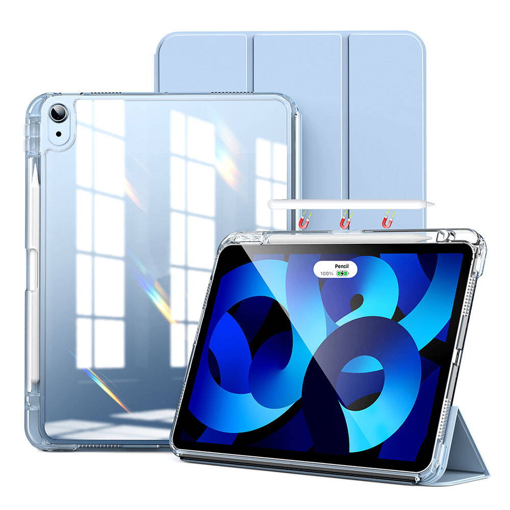 Apple iPad Air 11 2024 Kılıf Magnetik Ayrılabilen Airbagli Zore Sliding Tablet Kılıfı Koyu Yeşil