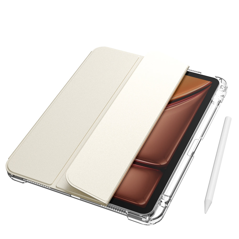 Apple iPad Air 11 2024 Kılıf Magnetik Ayrılabilen Airbagli Zore Sliding Tablet Kılıfı Lacivert