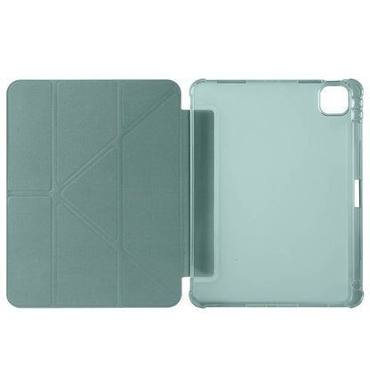 Apple iPad Air 11 2024 Kılıf Zore Tri Folding Kalem Bölmeli Standlı Kılıf Mavi