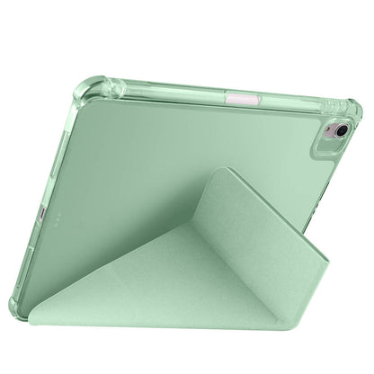 Apple iPad Air 11 2024 Kılıf Zore Tri Folding Kalem Bölmeli Standlı Kılıf Lacivert
