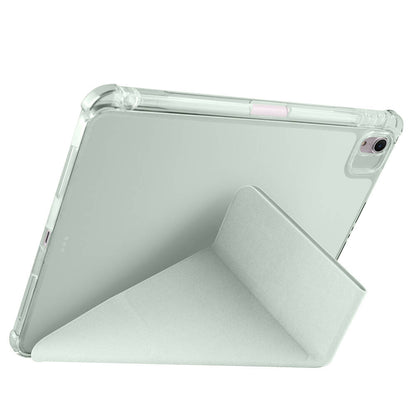 Apple iPad Air 11 2024 Kılıf Zore Tri Folding Kalem Bölmeli Standlı Kılıf Rose Gold