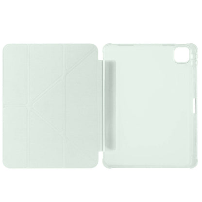 Apple iPad Air 11 2024 Kılıf Zore Tri Folding Kalem Bölmeli Standlı Kılıf Yeşil