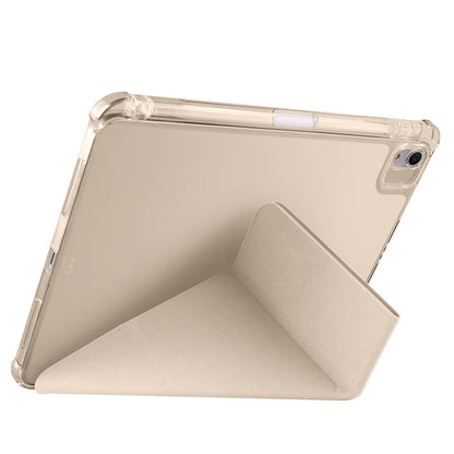 Apple iPad Air 11 2024 Kılıf Zore Tri Folding Kalem Bölmeli Standlı Kılıf Mor