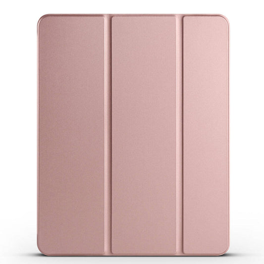 Apple iPad Air 11 2024 Zore Smart Cover Kalem Bölmeli Standlı 1-1 Kılıf Rose Gold