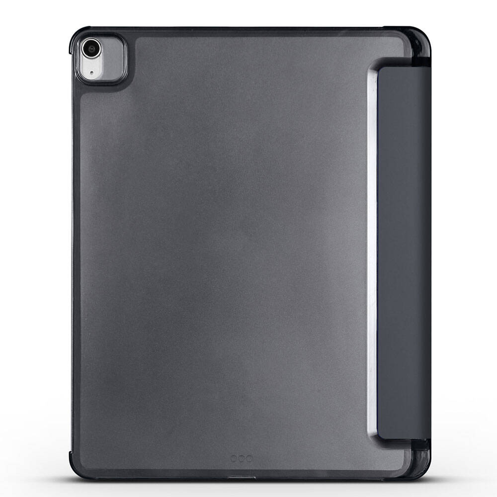 Apple iPad Air 11 2024 Zore Smart Cover Kalem Bölmeli Standlı 1-1 Kılıf Pembe Koyu