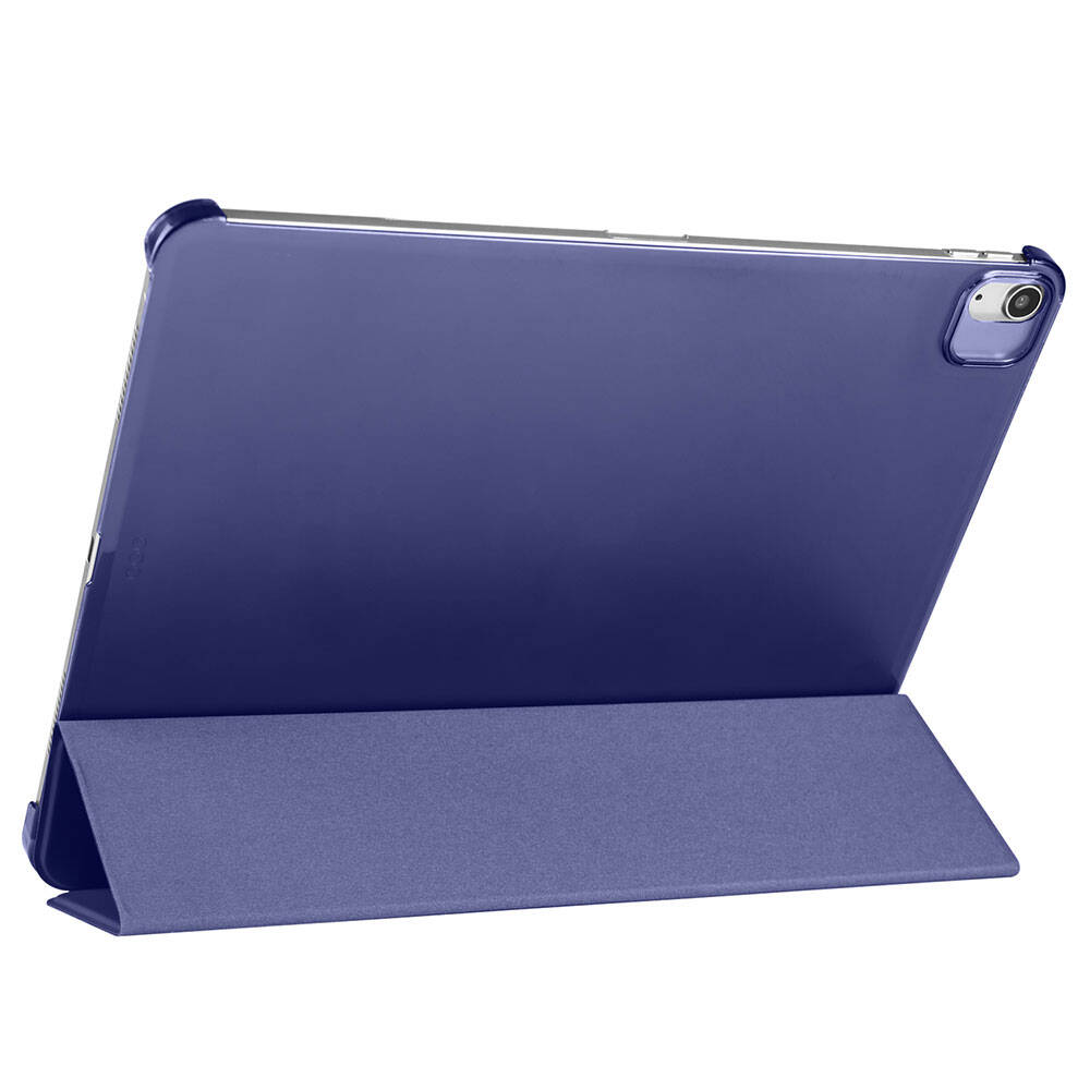 Apple iPad Air 11 2024 Zore Smart Cover Kalem Bölmeli Standlı 1-1 Kılıf Mavi