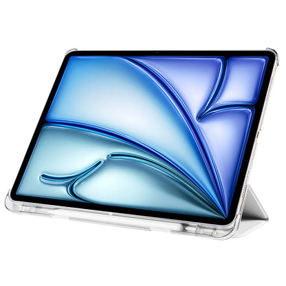 Apple iPad Air 11 2024 Zore Smart Cover Kalem Bölmeli Standlı 1-1 Kılıf Rose Gold