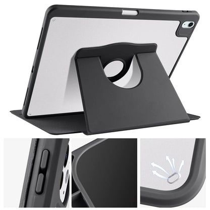 Apple iPad Air 13 2024 Kılıf Zore Termik Kalem Bölmeli Dönebilen Standlı Kılıf Açık Yeşil