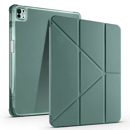 Apple iPad Air 13 2024 Kılıf Zore Tri Folding Kalem Bölmeli Standlı Kılıf Lila