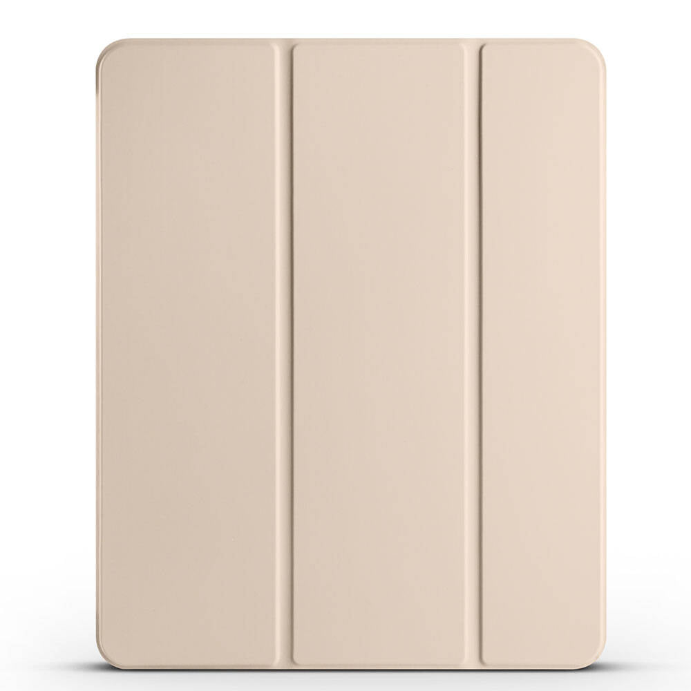 Apple iPad Air 13 2024 Zore Smart Cover Kalem Bölmeli Standlı 1-1 Kılıf Gold