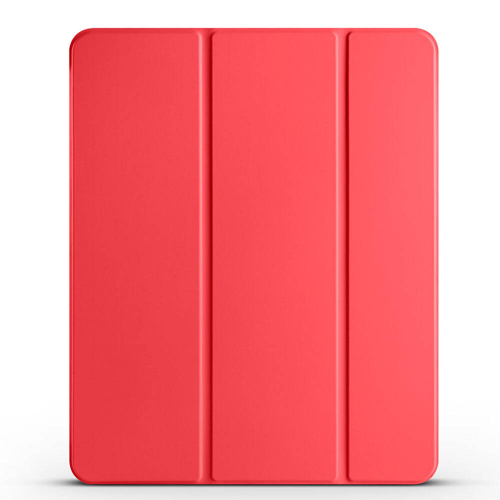 Apple iPad Air 13 2024 Zore Smart Cover Kalem Bölmeli Standlı 1-1 Kılıf Gri
