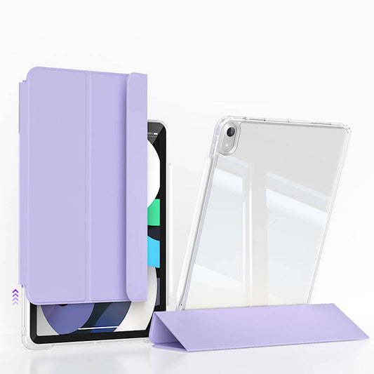 Apple iPad Air 13 2025 M3 Kılıf Magnetik Ayrılabilen Airbagli Zore Sliding Tablet Kılıfı Lavender