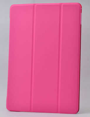 Apple iPad Mini 2 3 Zore Smart Cover Standlı 1-1 Kılıf Pembe Koyu