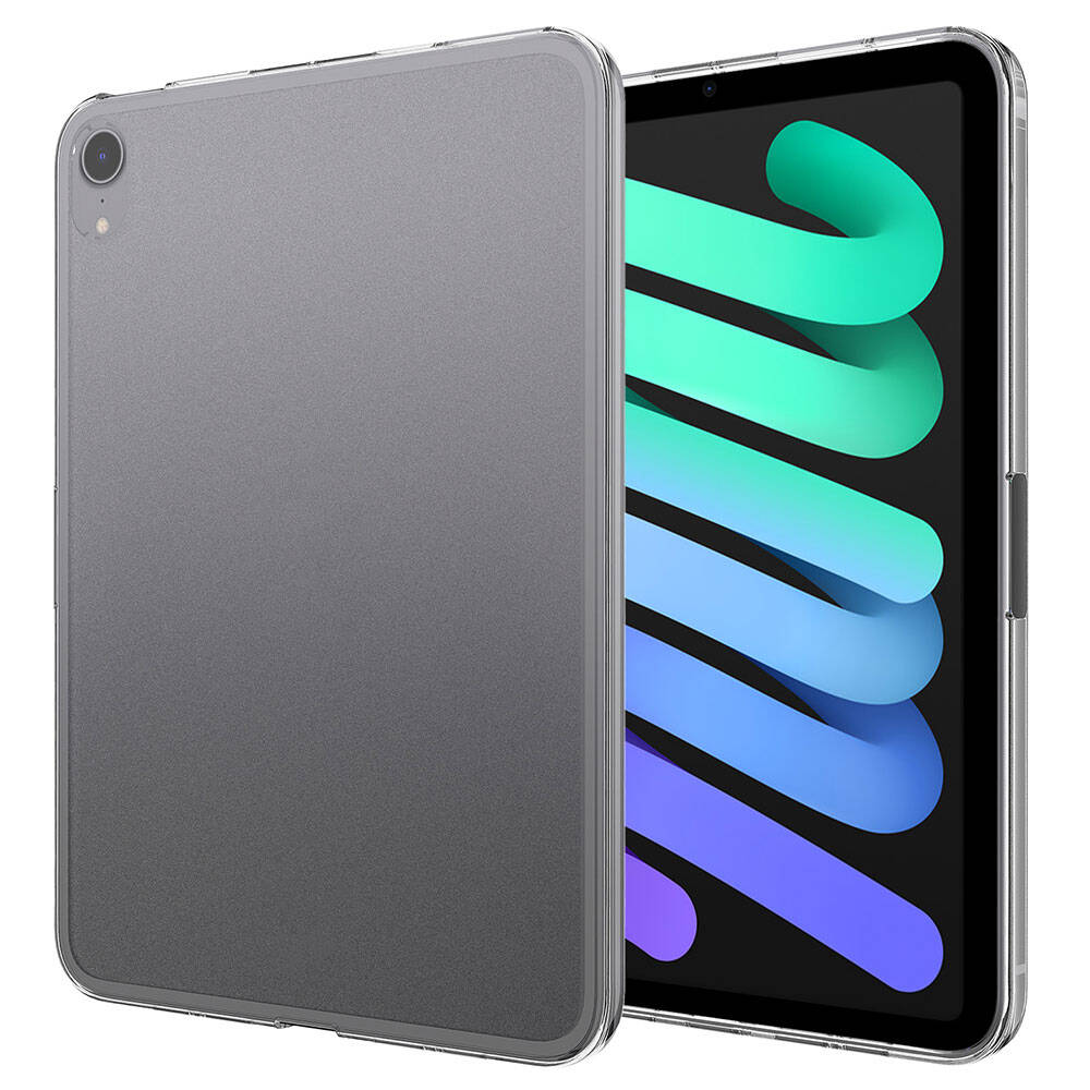 Apple iPad Mini 2021 (6 Nesil) Kılıf Zore Tablet Süper Silikon Kapak Renksiz