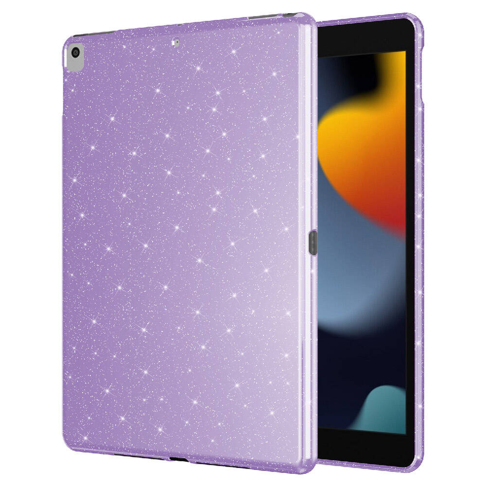 Apple iPad Pro 10.5 (7 Nesil) Simli Parlak Görünümlü Zore Tablet Koton Kılıf Pembe