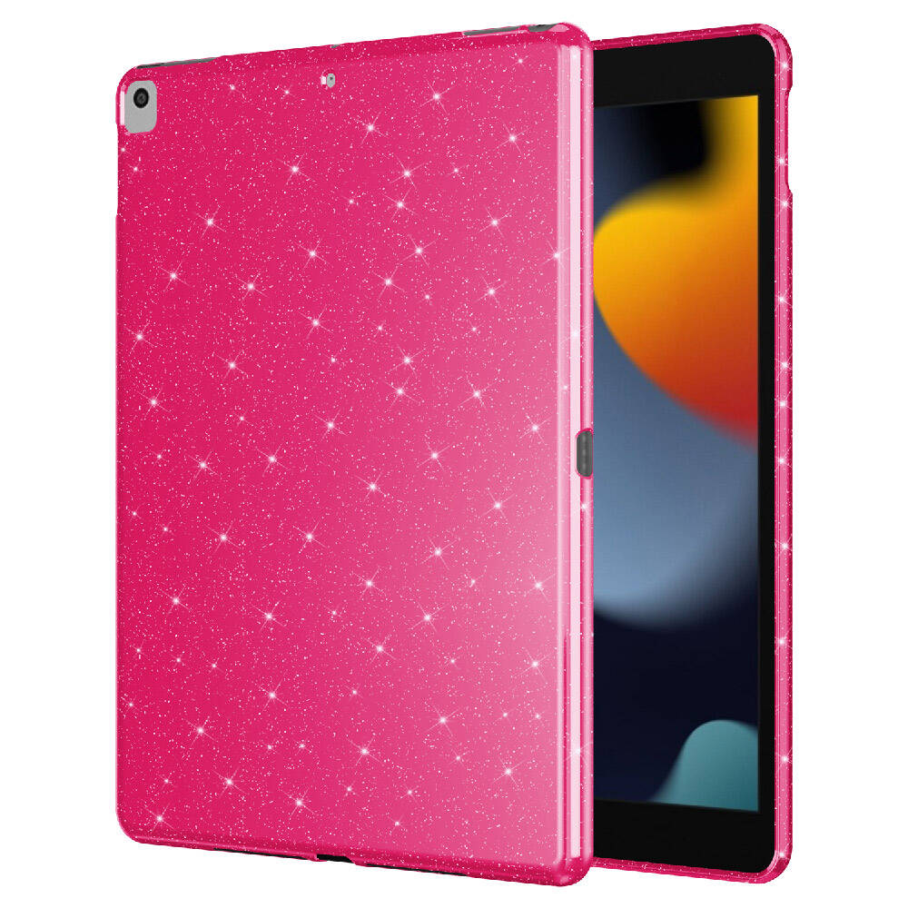 Apple iPad Pro 10.5 (7 Nesil) Simli Parlak Görünümlü Zore Tablet Koton Kılıf Lila