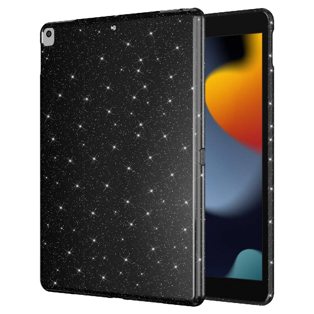 Apple iPad Pro 10.5 (7 Nesil) Simli Parlak Görünümlü Zore Tablet Koton Kılıf Derin Mor