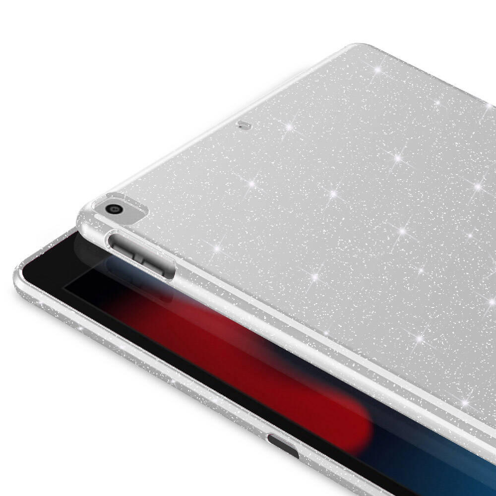 Apple iPad Pro 10.5 (7 Nesil) Simli Parlak Görünümlü Zore Tablet Koton Kılıf Pembe