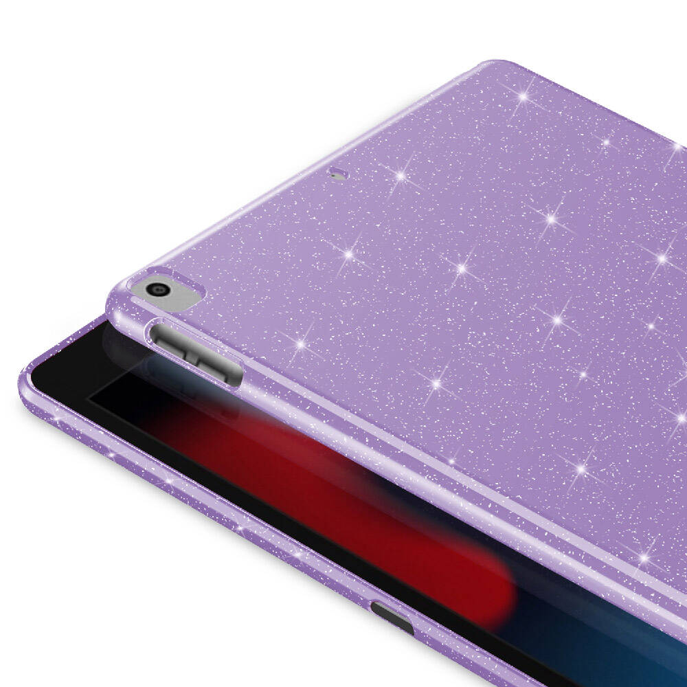 Apple iPad Pro 10.5 (7 Nesil) Simli Parlak Görünümlü Zore Tablet Koton Kılıf Pembe