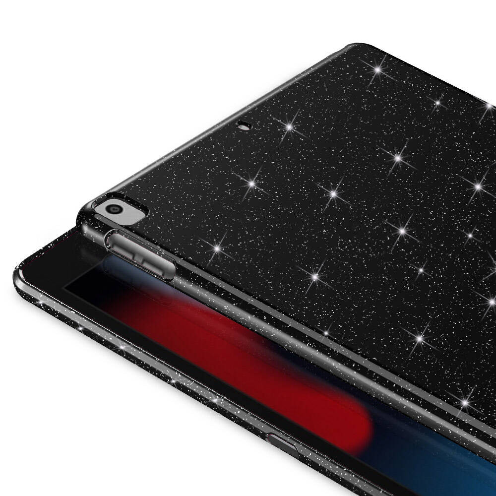 Apple iPad Pro 10.5 (7 Nesil) Simli Parlak Görünümlü Zore Tablet Koton Kılıf Pembe