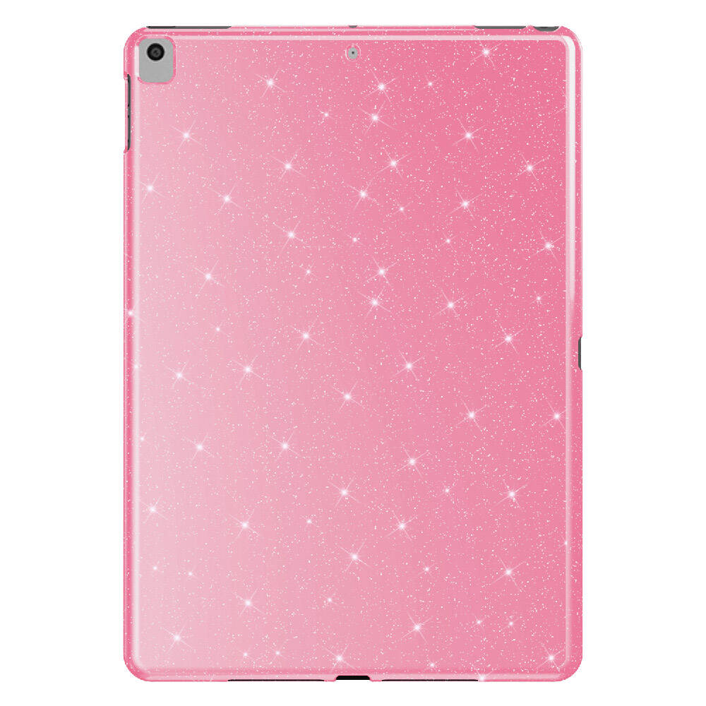 Apple iPad Pro 10.5 (7 Nesil) Simli Parlak Görünümlü Zore Tablet Koton Kılıf Pembe