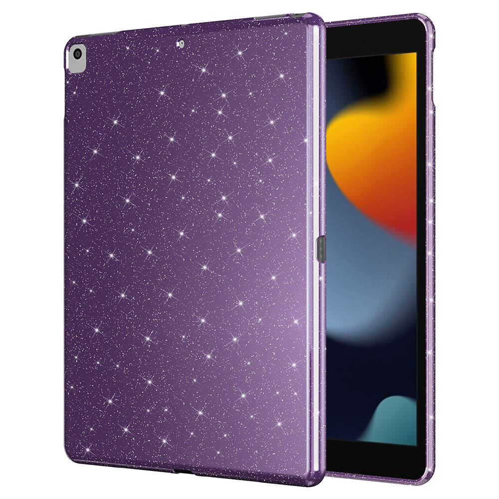 Apple iPad Pro 10.5 (7 Nesil) Simli Parlak Görünümlü Zore Tablet Koton Kılıf Siyah