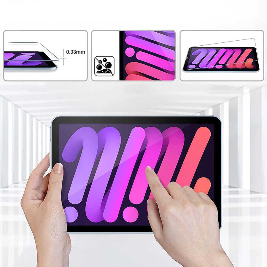 Apple iPad Pro 11 2022 M2 Zore 5in1 Tablet Temperli Cam Ekran Koruyucu Renksiz