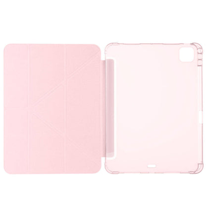 Apple iPad Pro 11 2024 Kılıf Zore Tri Folding Kalem Bölmeli Standlı Kılıf Açık Yeşil