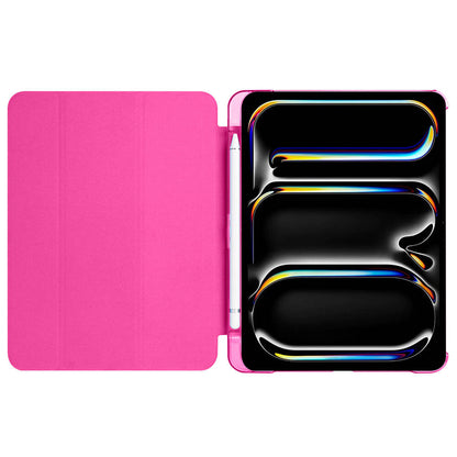Apple iPad Pro 11 2024 Zore Smart Cover Kalem Bölmeli Standlı 1-1 Kılıf Mavi