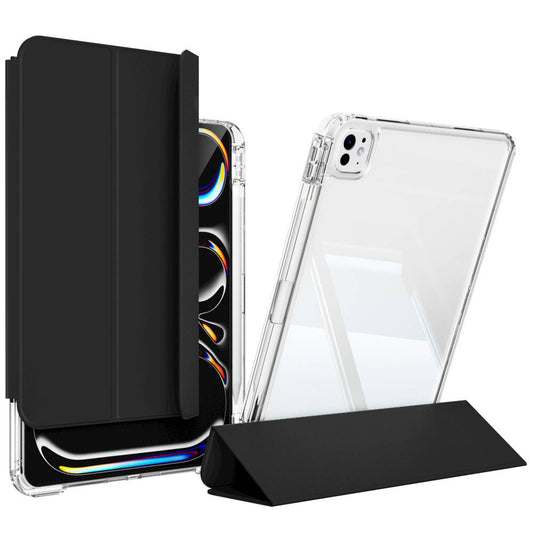 Apple iPad Pro 11 2025 M5 Kılıf Magnetik Ayrılabilen Airbagli Zore Sliding Tablet Kılıfı