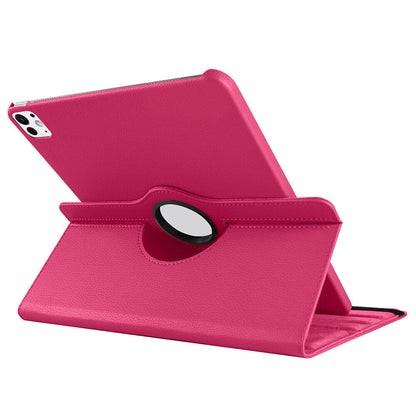 Apple iPad Pro 13 2024 Zore Dönebilen Standlı Kılıf Mor