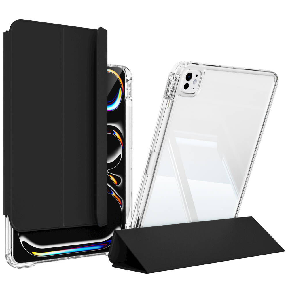 Apple iPad Pro 13 2025 M5 Kılıf Magnetik Ayrılabilen Airbagli Zore Sliding Tablet Kılıfı