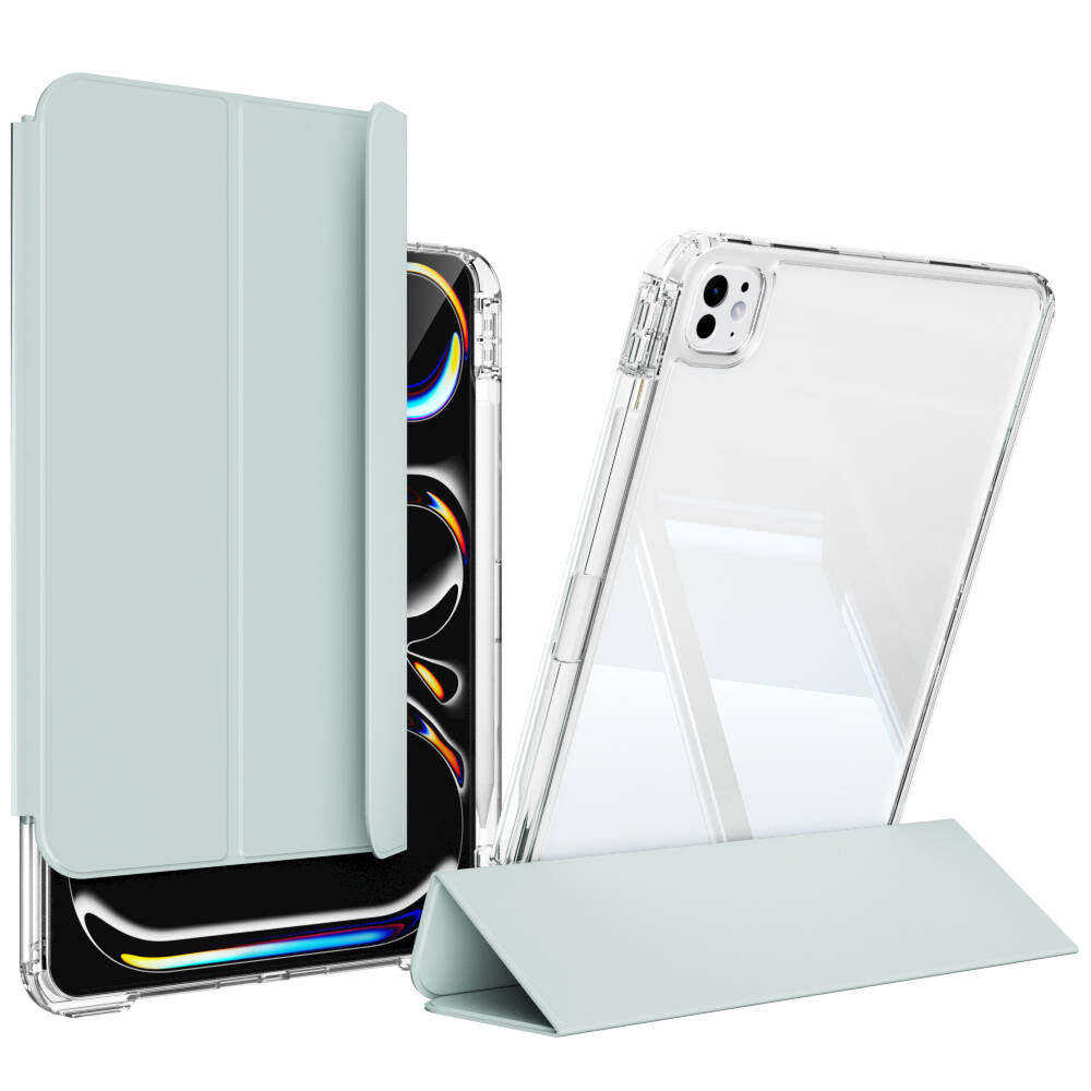 Apple iPad Pro 13 2025 M5 Kılıf Magnetik Ayrılabilen Airbagli Zore Sliding Tablet Kılıfı