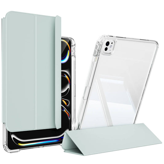 Apple iPad Pro 13 2025 M5 Kılıf Magnetik Ayrılabilen Airbagli Zore Sliding Tablet Kılıfı