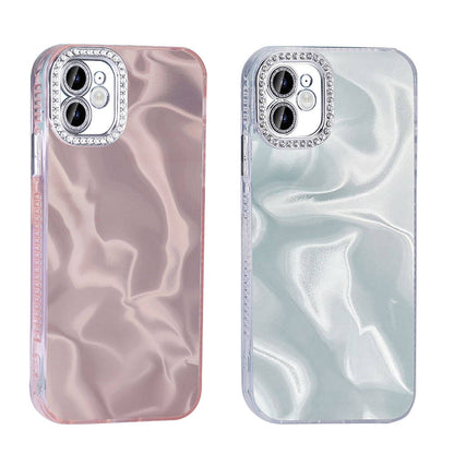 Apple iPhone 11 Kılıf Airbagli Parlak Taş Detay Tasarımlı Zore Esila Kapak Pembe